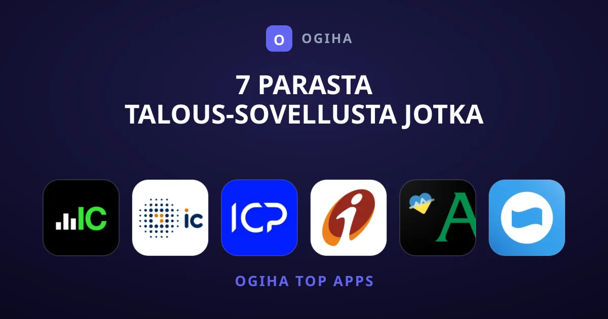 7 Parasta Talous-Sovellusta Jotka Ovat Piilotettuja Helmiä